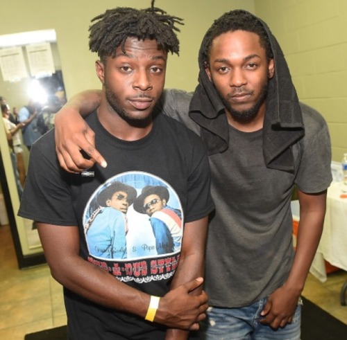 kendrickkilledmyvibe:  Isaiah Rashad X Kendrick Lamar  One Music Fest (9/13)