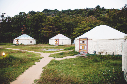 Yurt Site.Naoshima Island, Kagawa, Japan.October 2012.