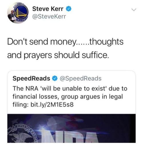 whitepeopletwitter: Send them our thoughts and prayers. Usually helps a lot.