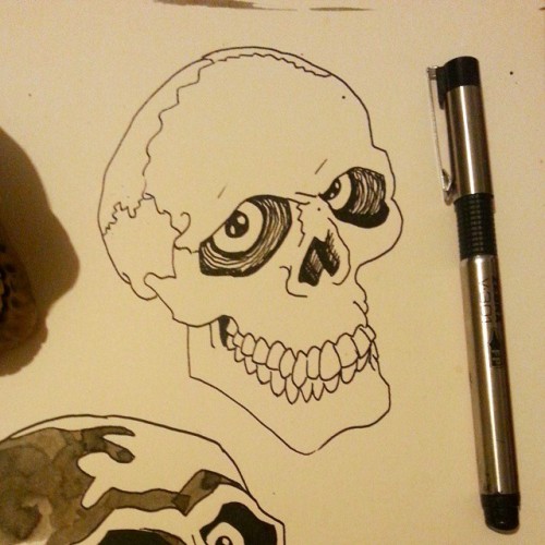 Skull, yes, of course. #skulls #mattbernson #artistsontumblr #tattoodesign