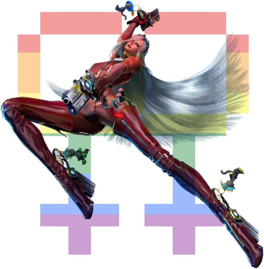 videogamelesbianism:    Bayonetta and Jeanne from Bayonnetta (1&amp;2) are lesbians