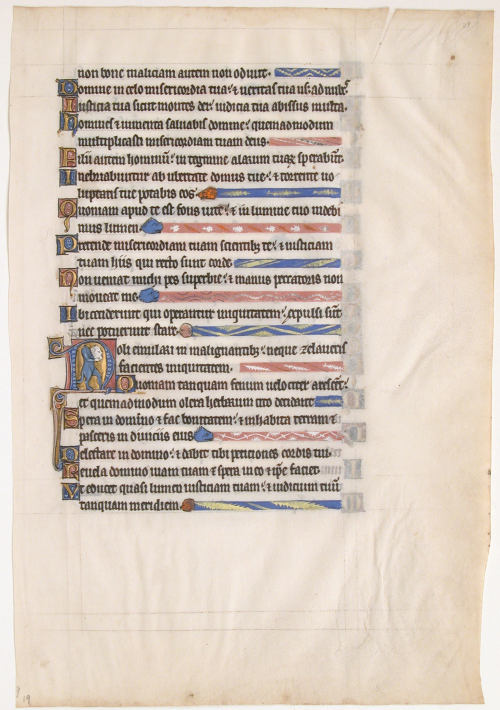 “Manuscript Leaf from a Royal Psalter” by unnamed creator, United Kingdom (defined in de