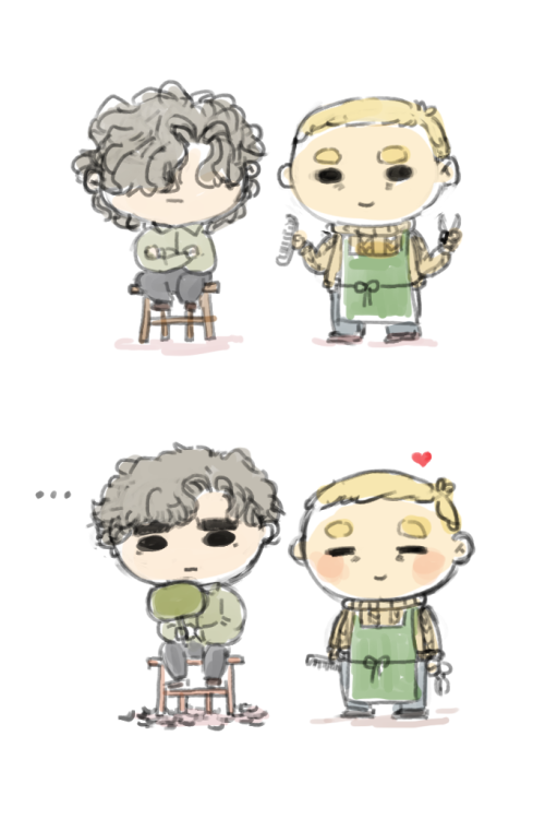 ✂️(sherlock was hoping for something snazzy but john just cuts it how he likes it)(which is sherlock