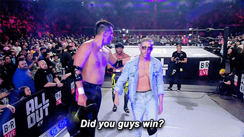 lebellelock:Orange Cassidy is so lazy he didn’t even bother to watch the match that he interfered in