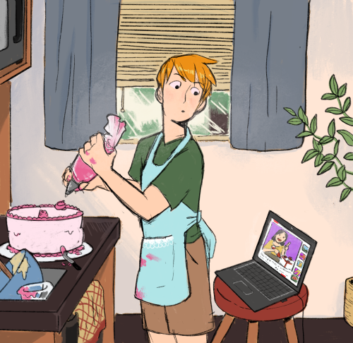 elimyart: ~* The boys bake birthday cakes *~ click below cut for more! Keep reading