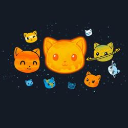 startorialist:  I will never get tired of Caturday, especially when space cats are involved. Here are some fun new offerings via Tee Turtle:Cat Solar SystemBecause Space CatsCat IonsSpace Cat socks- Summerht Luisa Rebull (via email)