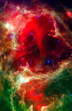 nigra-lux:  NASA/JPL-Caltech Westerhout 5 Nebula2006-2007 (cropped)photographyEd. Orig. 