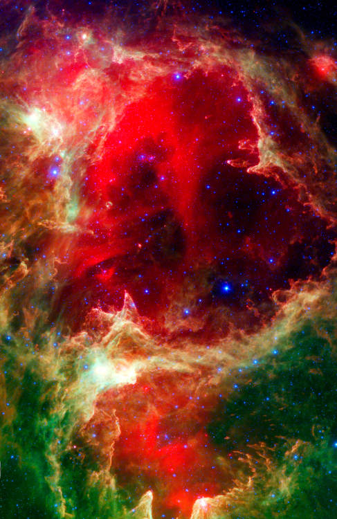 nigra-lux:  NASA/JPL-Caltech Westerhout 5 Nebula2006-2007 (cropped)photographyEd. Orig. 