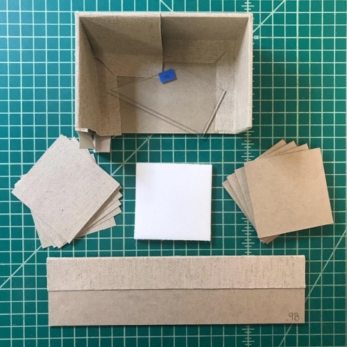 I’ve been making cloth clamshell boxes for #specialcollections this week. To make things a bit faste