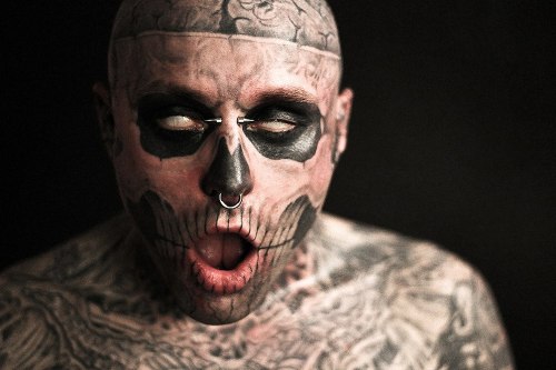 Zombie boy tattoo man