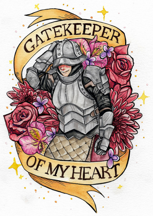 trashchaser: LET ME ROMANCE HIM, YOU FIENDSGatekeeper of my heart print is a stretch goal in my kick