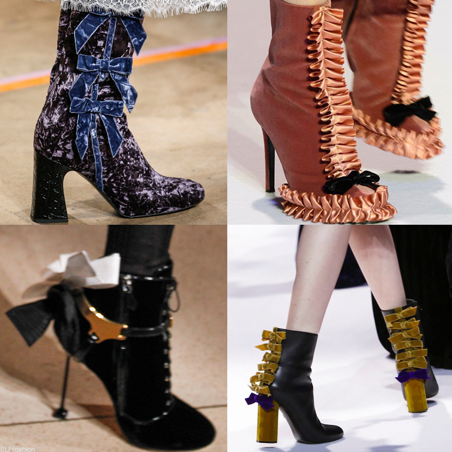 Trendy Boots style for FW 2016: Velvet bow and...