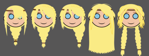 I wanted to draw all of Astrid’s hairdo’s - HTTYD 1, Race to the Edge, 2, 3, and 3 futur