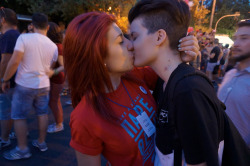 youreyesarefullofpain:  At Athens Pride with my love