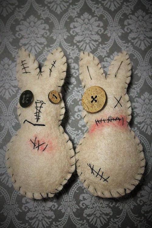 Zombie Easter Bunnies //BasketInTheBasement