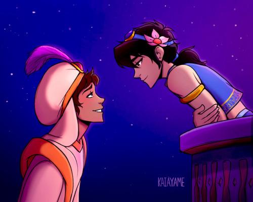 kaiayame:Let me share this whole new world with you✨ adventures in my klance aladdin au, from my ins
