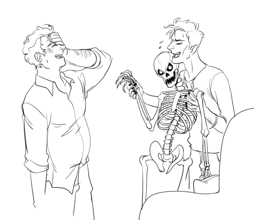 zerachin:@racketghost made some halloween prompts and this was for the theme Bones: when you forget 
