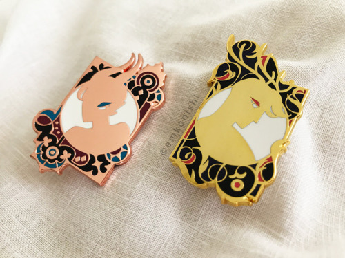 New enamel pins &ldquo;Horns&rdquo; are up in my store for preorder!http://www.etsy.com/shop/emkonis