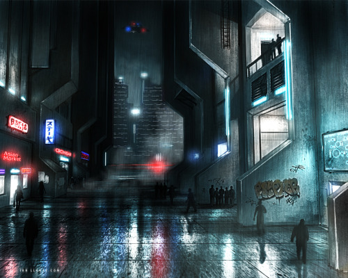 intergalacticodex:
“ Neo Noir Street by Ianllanas
”