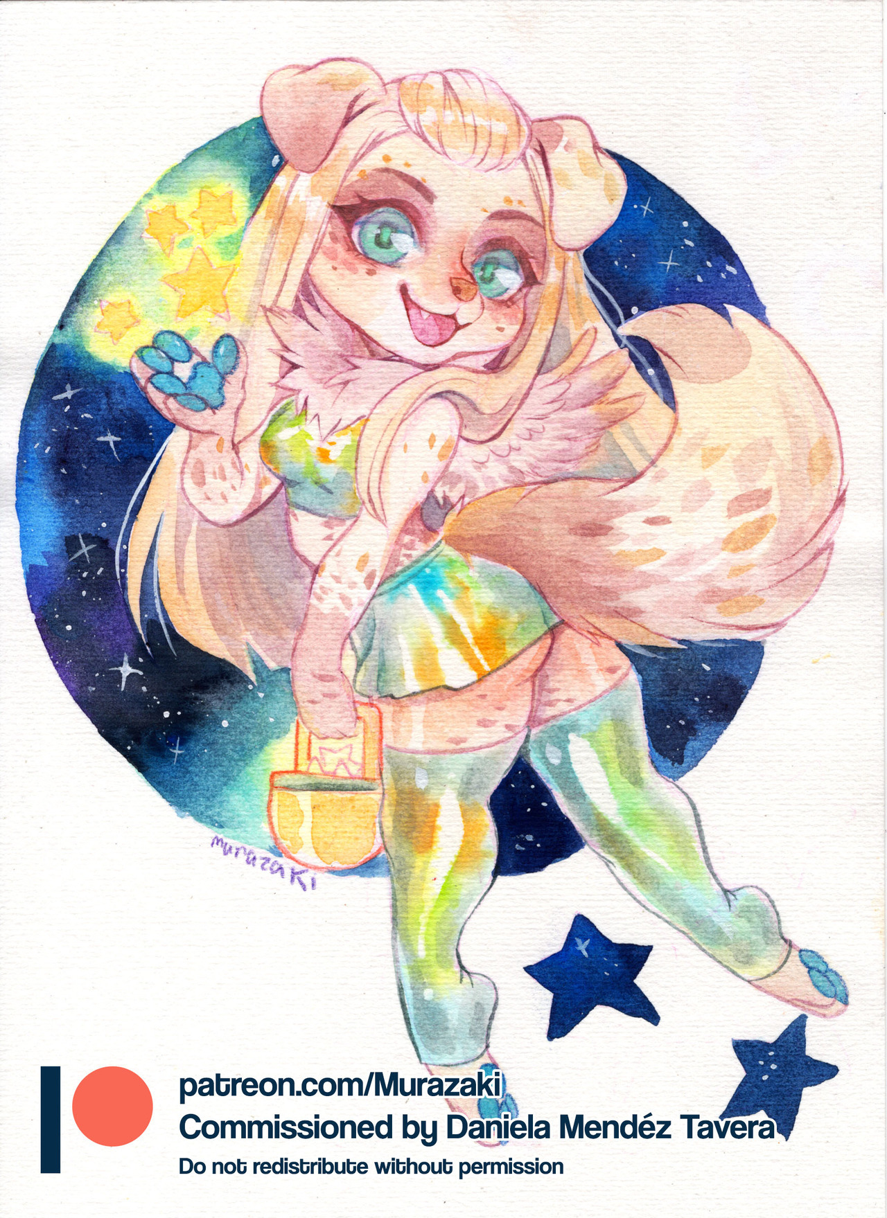 murazakikung:  Watercolor chibi commission for Angeline-Sue   if you like my work,