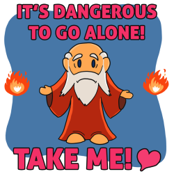 insanelygaming:  It’s Dangerous to go Alone Created by JDavis1186 (via Dueling Analogs)