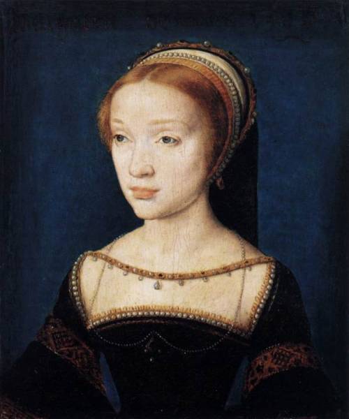 Portrait of a young lady by Corneille de Lyon (fl. 1533-1575)