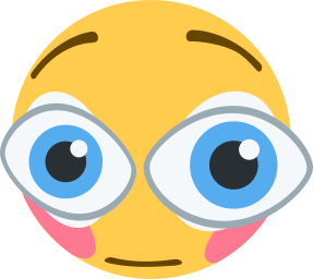 customemoji:i am Looking(cartoony twemoji face with a “” expression; face appears “bulging” or disto