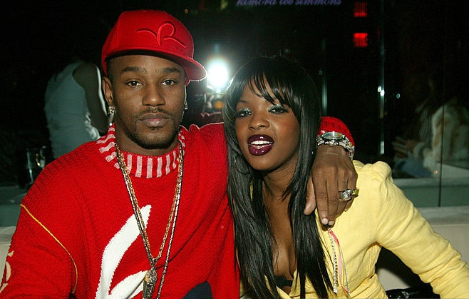 surra-de-bunda:  Cam’Ron, Nicole Wray &amp; Jim Jones at Olympus Fashion Week