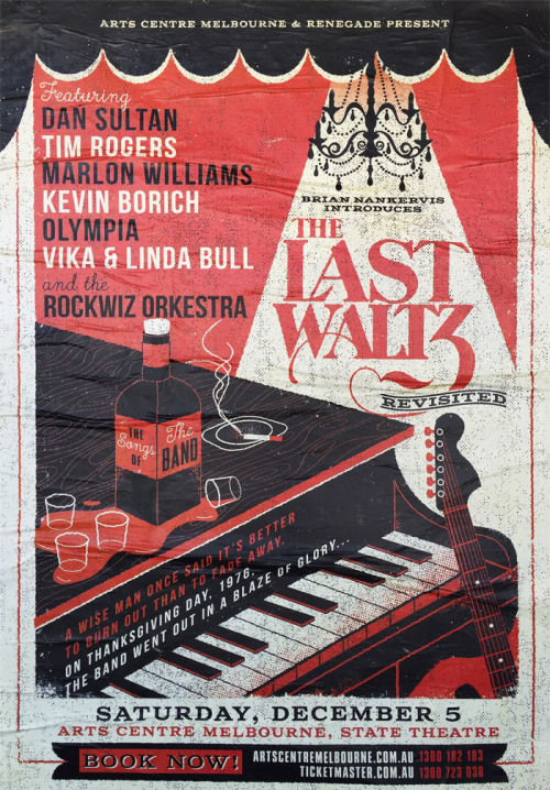 The Last Waltz poster // Chronicling the best posters from Melbourne’s streets //