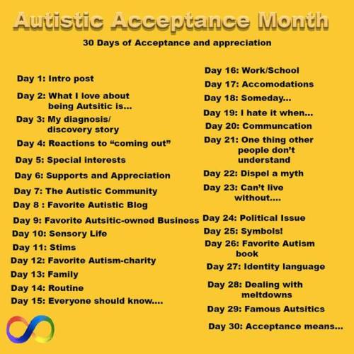 Autism Acceptance Month 2018I really wanted to put together another campaign this year and life sort