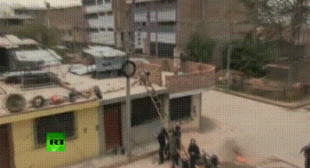 kropotkindersurprise:  November 1 2014 - Cops in Peru beat and shot residents resisting