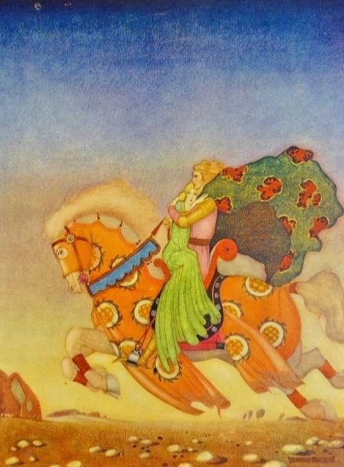 cair–paravel:Arthur and His Knights by Christine Chaundler, 1920 (via).