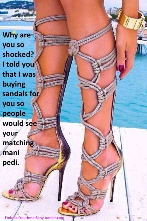 You&rsquo;re sandals are lovely with your beautiful nails Sissy! ^.~ ~ Christie Luv