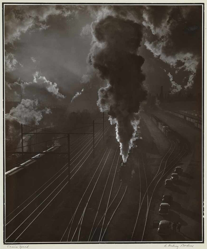 A. Aubrey Bodine
Train Yard, Baltimore, Maryland, 1945.