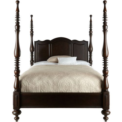 Black tufted bed with storage