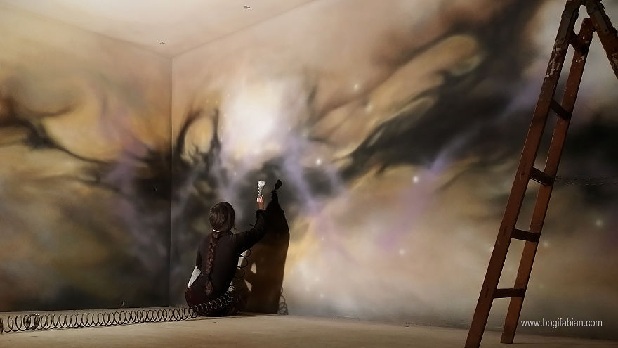 android-parts:  asylum-art:  Artist Bogi Fabian Creates Hidden Bedroom Murals Using