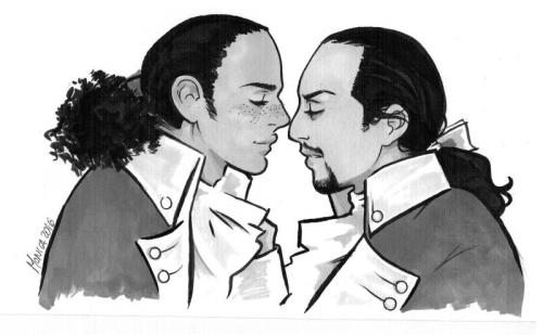foreigngirl:   Hamilfans, you are the CUTEST. Thank you for the lovely messages and the encouragement. I am still using the Hamilton album as background music for drawing and it’s working like a charm. All done in markers, black ink and a little ballpoint