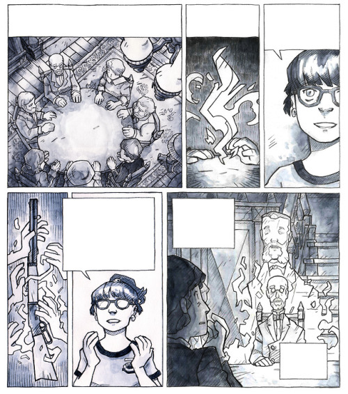 Hey folks, here are some cases of the short story I was working on for a french comicbook that gathe