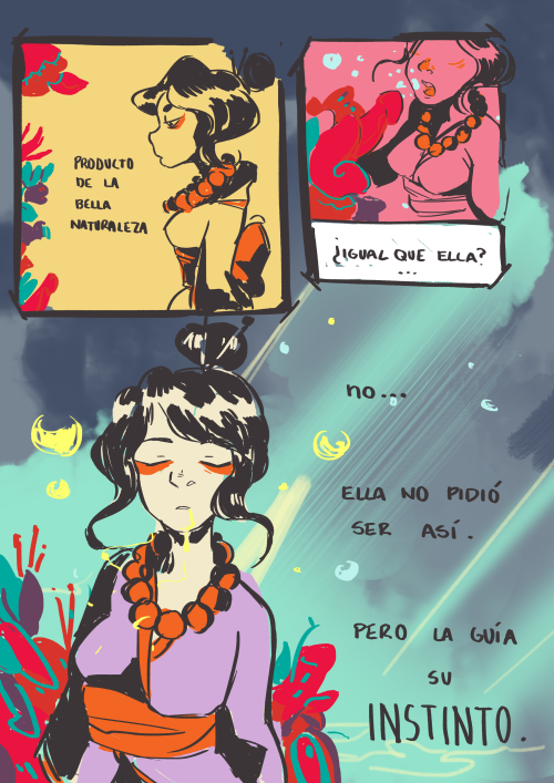 This one was a collab with a good friend of mine for art school!! Cannibal asian mermaid??? Erotic m