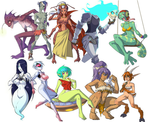 dalehan:  dalehan:  The 30 Day Monster Girl Collection - by Dalehan Harpy  Centaur   Slime   Naga   Mermaid   Spider Girl   Plant Girl   Octomaid   Demon   Succubus   True Monster   Zombie   Insect Girl   Dullahan   Dragon/Reptile Girl   Ghost   Robot