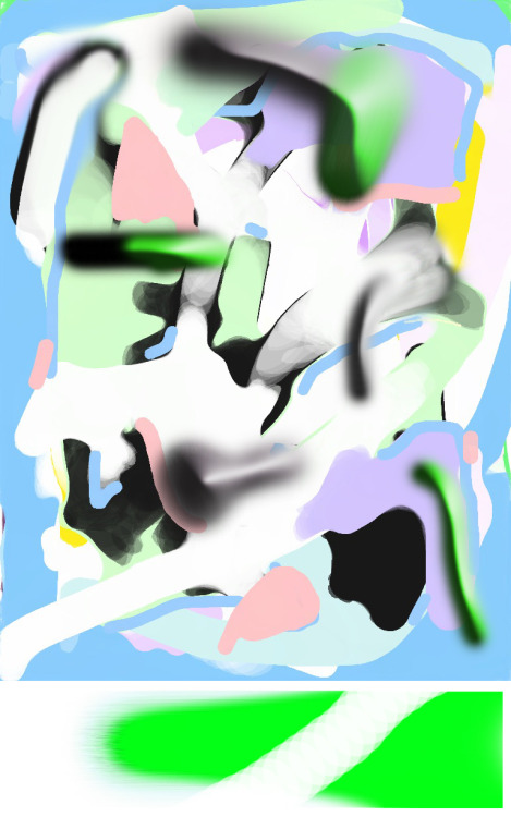 XXX gree:  Untitled ipad painting, 2013 photo