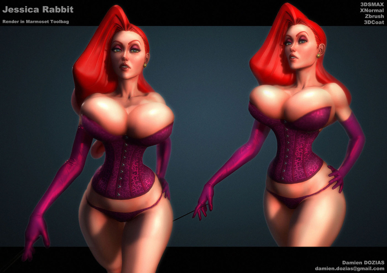 sternaz:  Fan Work based on Jessica Rabbit from Who Framed Roger Rabbit.and my design :