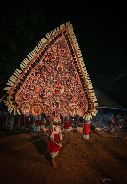 Padayani dance, Kerala, photo by Jayaraj T.P