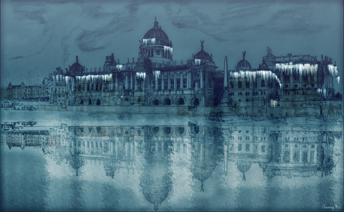 Parliament/Budapest, Sketch by Channing H.M Follow on Instagram? 