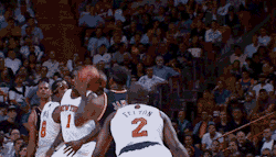 nbacooldudes:  LeBron James dunk from the Heat’s 108-82 win over the Knicks.