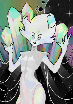 quasaryoteart:  Old White Diamond fanart