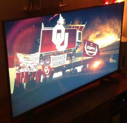Screen shot i took last night while watching the OU game
