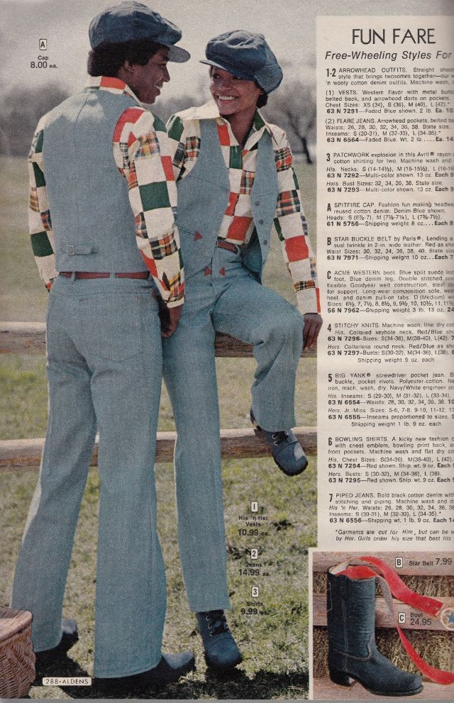 vintageeveryday:  35 absolutely cringeworthy his-and-hers fashions from the 1970s.