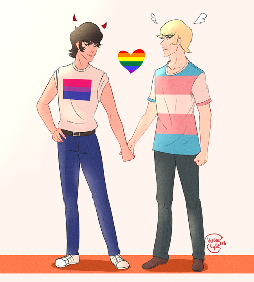 Akira x Ryo.Happy pride month!Please do not reprint nor use my art without my permission!!
