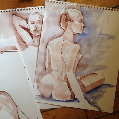 #artmodel #artmodeling #watercolors #figuredrawings #lifemodeling